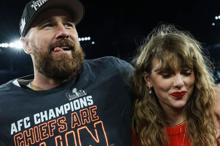 After Taylor Swift's win at the Grammys, Travis Kelce says he needs to 'bring home some hardware'